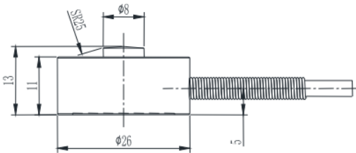 微型壓力傳感器CAZF-Y26尺寸圖1