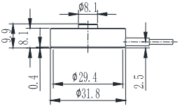 微型壓力傳感器CAZF-Y31.8尺寸圖1
