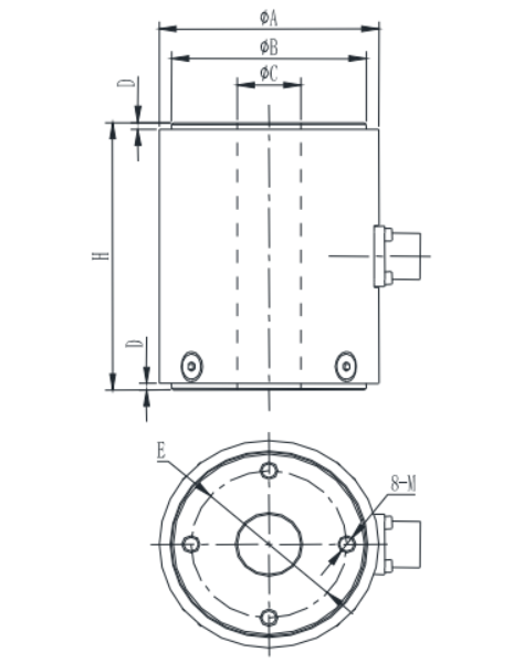 拉壓力傳感器CAZF-LY40尺寸圖
