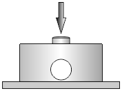 微型壓力傳感器CAZF-Y12受力方式圖 微型壓力傳感器CAZF-Y12受力方式圖