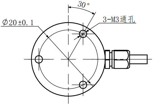 微型壓力傳感器CAZF-Y25尺寸圖3