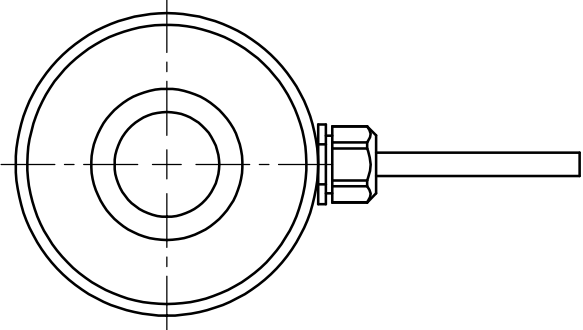 中空型壓力傳感器CAZF-Y52尺寸圖2